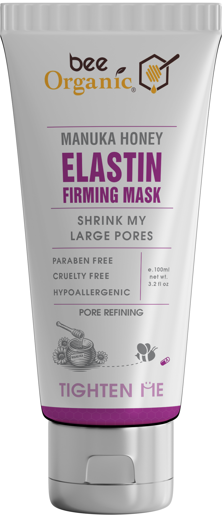 25250 Elastin Clay Mask 100ml (Tube Front)