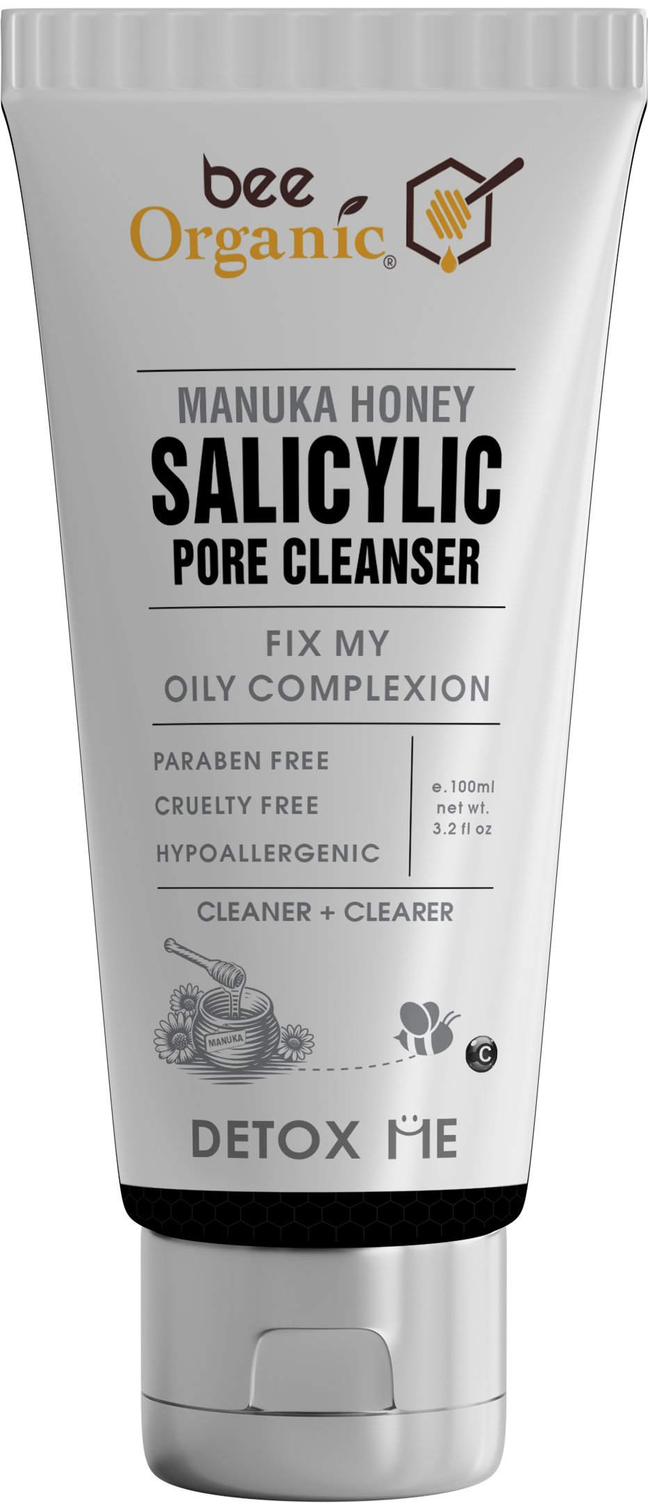 25252 Salicylic Cleanser 100ml (Tube Front)