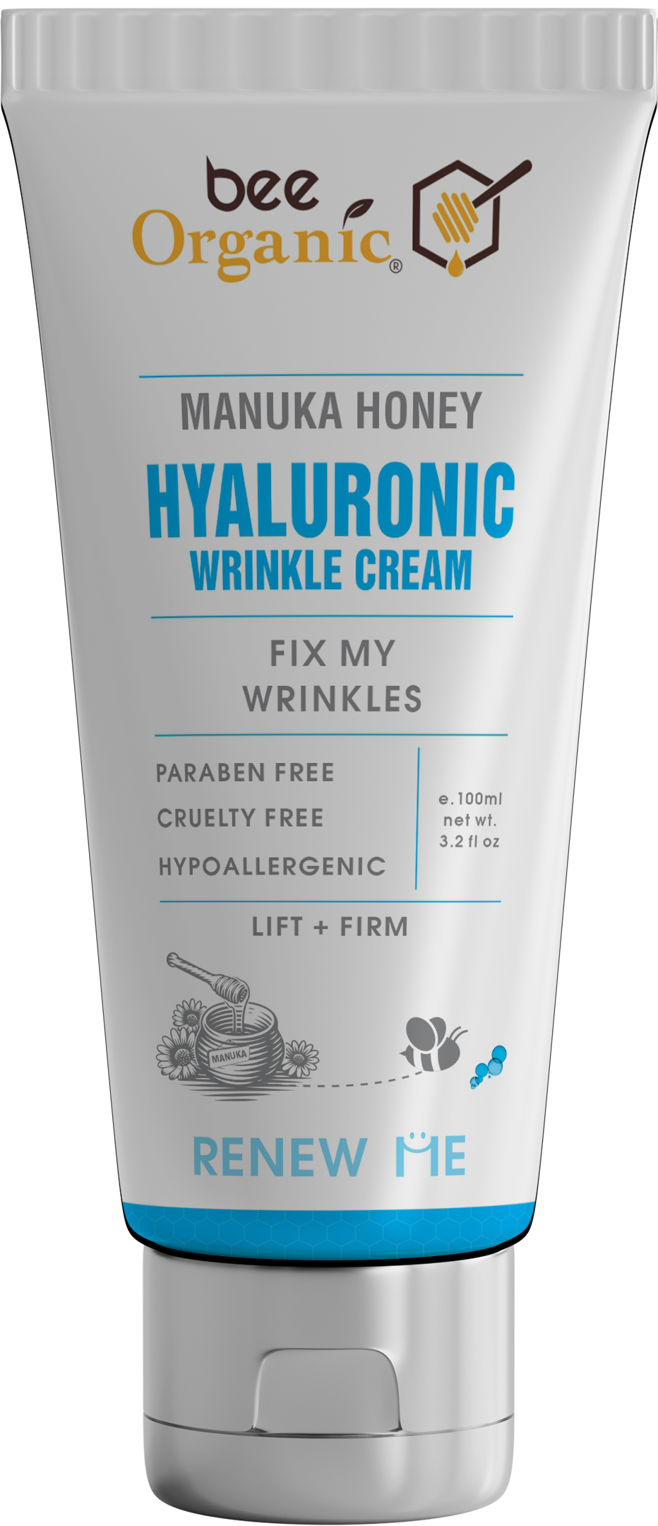 25562 Hyaluronic Moisturizer 100ml (Tube Front)