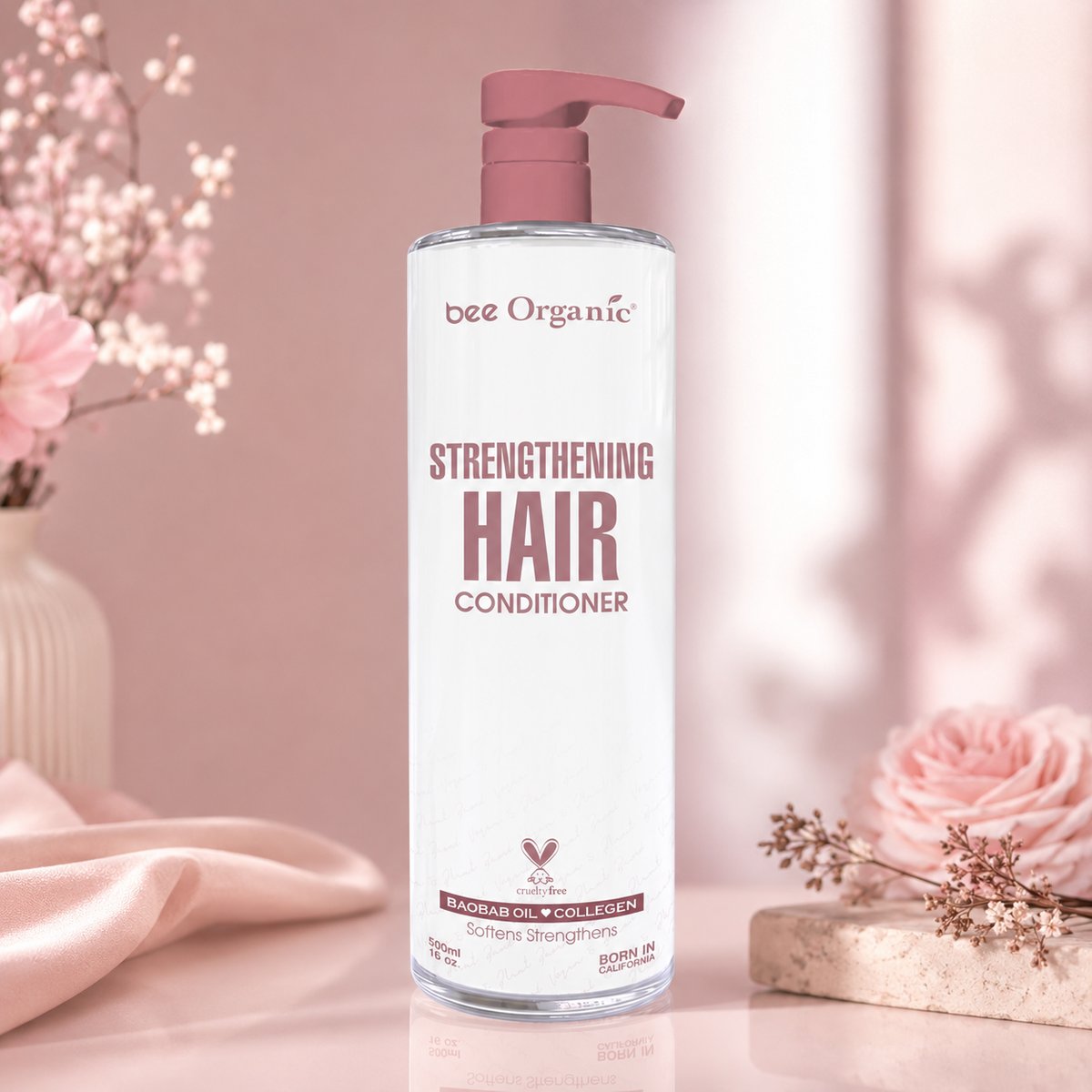 Copy of 3d 25286 Strengthen Hair Conditioner 16oz 500ml (Pump Front)