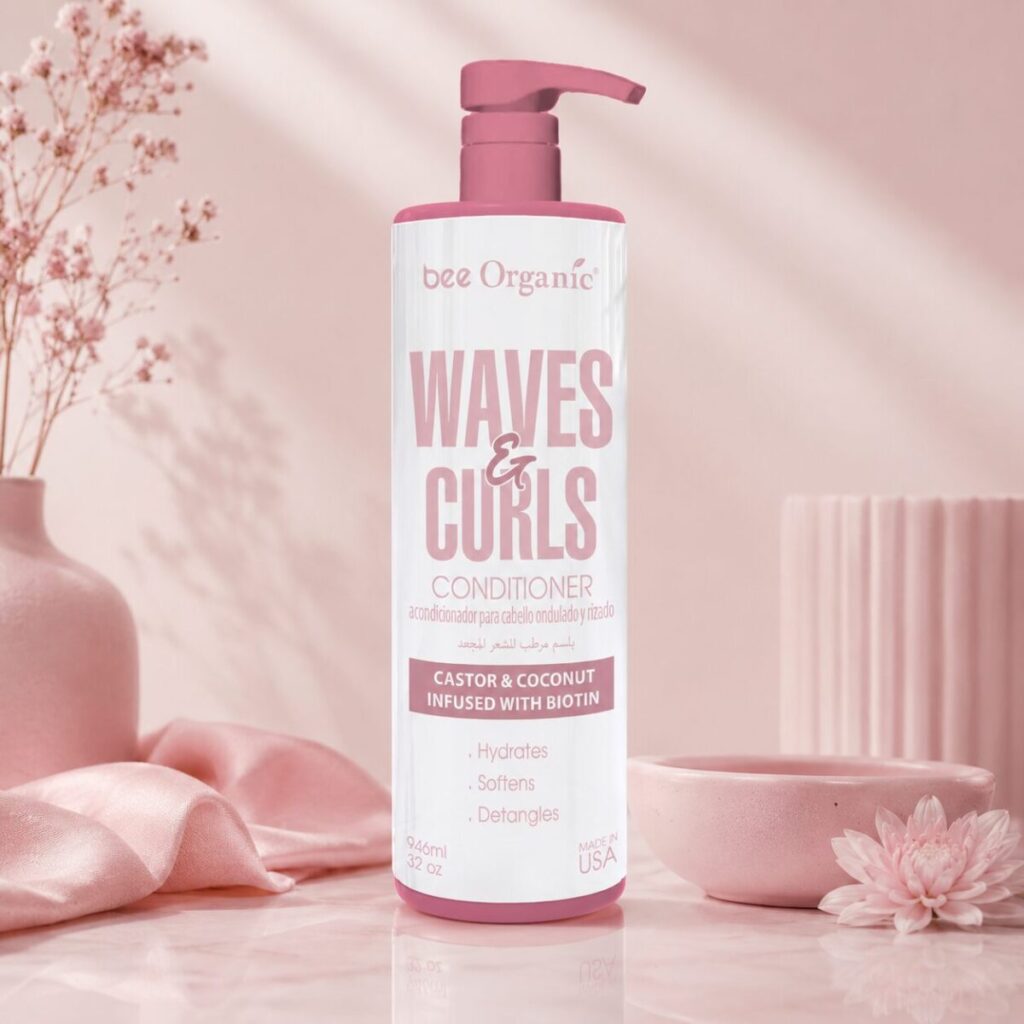 Copy of 3d 25302 Waves & Curls Conditioner 32oz 946ml (Pump Front)